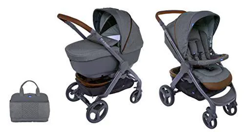 Chicco StyleGo Up - Cochecito con capazo y silla de paseo de Chicco