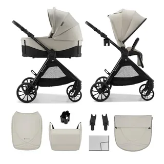 Kinderkraft VESTO 2 Cochecito Bebé 2 en 1 con Capazo y Silla de Paseo