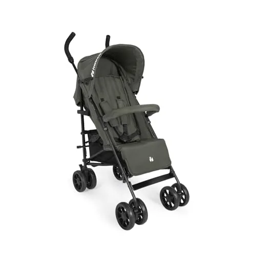 Hauck Fold N Care, Olive - Cochecito paraguas ligero con protector de lluvia de 6 meses a 22 kg