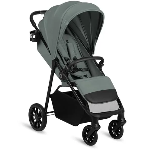 Lionelo Silla de Paseo Ligera Emerald hasta 22 kg de 6 m a 4 años Ruedas giratorias EVA 360° Plegado con una Sola Mano