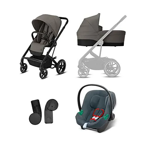 CYBEX Balios S 2-in-1 Sillita de paseo con portabebés Aton B2 i-Size y Adaptador de Cybex