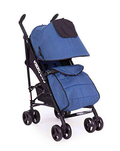 KikkaBoo 31001030075 Quincy Blue Melange - Cochecito de bebé (8000 g), color azul