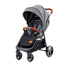 KK Kinderkraft GRANDE - Cesta para cochecito de bebé, color gris