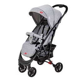 BeBe-Mobile 5902479569574 LEVI - Cochecito de bebé plegable, color gris