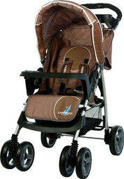 Caretero Monaco - Cochecito de bebé, color marrón
