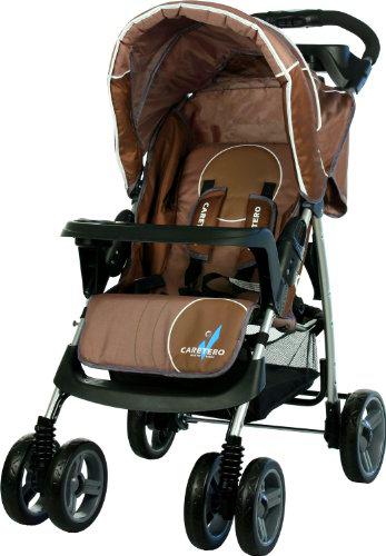 Caretero Monaco - Cochecito de bebé, color marrón