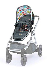 Cosatto Wow XL Pram Pushchair - Additional Seat Unit | Multiple Riding Options for Siblings &amp; Twins (Nordik)