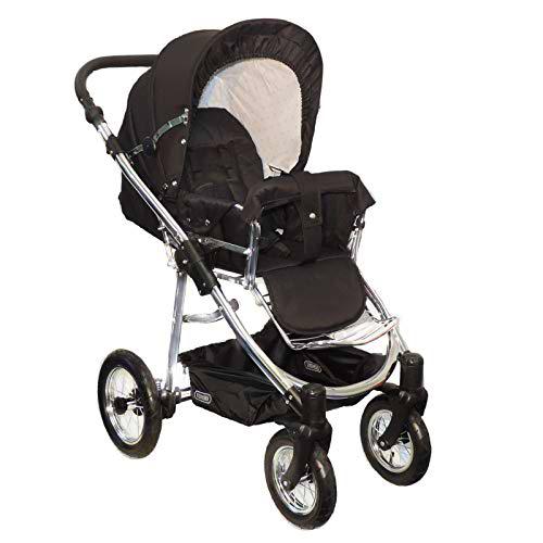 Eichhorn City - Cochecito deportivo, color negro