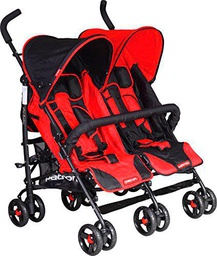 Patron G1463Y90YAAX4964B Buggy Atlas Duplex - Silla de paseo para gemelos, color rojo