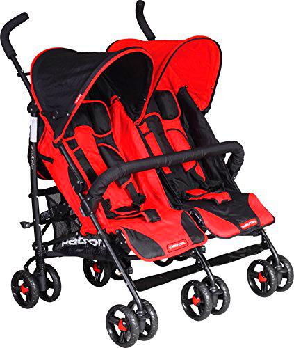 Patron G1463Y90YAAX4964B Buggy Atlas Duplex - Silla de paseo para gemelos, color rojo