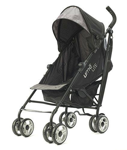 Summer Infant Ume Lite - Cochecito para bebés, color negro y gris