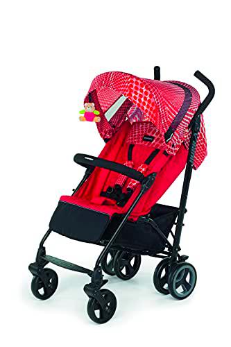 Foppapedretti Hurrà Cochecito compacto para niños de 0 a 3 años, color rojo