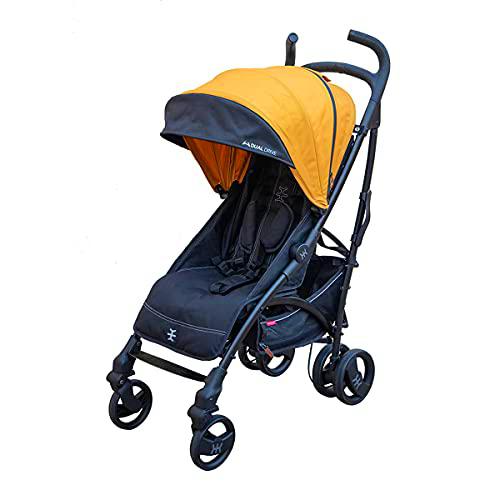 Nikidom - Dual Drive Sweet Mustard - Carro Bebé - Color Negro y Mostaza