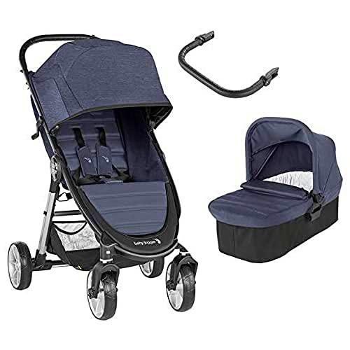BABY JOGGER City Mini 2 - Cochecito Compacto de 4 Ruedas + Capazo + Barra Delantera en Color