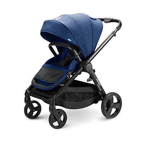 APRAMO EXXPLORE Bebé Silla de Paseo Reversible Infantil Multifuncional Carrito Plegable Compatible con Capazo y Bebé Silla de Coche (Azul)