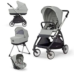 Sillas de paseo marca Inglesina. Modelo System Quattro Electa Darwin Greenwich Silver