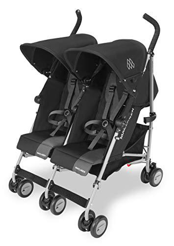 Maclaren Twin Triumph silla de paseo ligera y comapcta para niños a partir de 6 meses hasta 15 kg en cada asiento