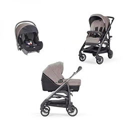 Carritos con capazos marca Inglesina. Modelo SYSTEM TRILOGY MAUI GREY