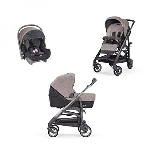 Carritos con capazos marca Inglesina. Modelo SYSTEM TRILOGY MAUI GREY