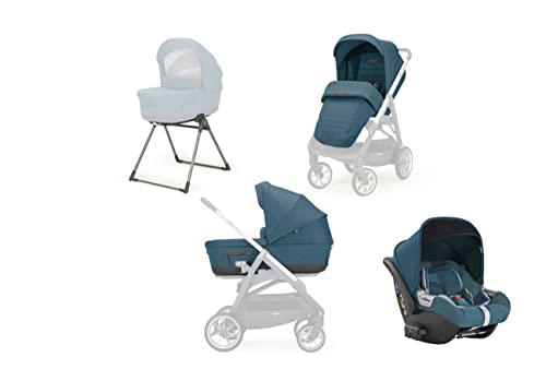 Carritos con capazos marca Inglesina. Modelo SYSTEM QUATTRO APTICA DARWIN VANCOUVER BLUE
