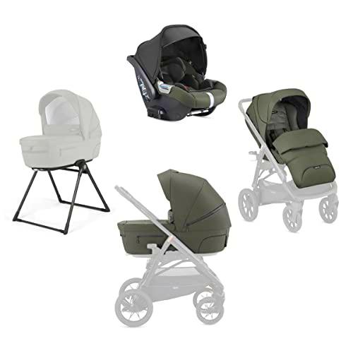 Carritos con capazos marca Inglesina. Modelo SYSTEM QUATTRO APTICA XT CAB SEQUOIA GREEN