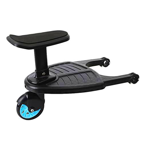 WOVELOT Cochecito de Bebé Carrito con Ruedas Tablero para NiñOs Buggy Tablero de Ruedas Cochecito Soporte de Paso Paseo en Tablas Placa Asiento Desmontable Azul