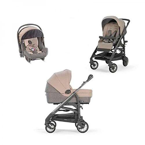 Carritos con capazos marca Inglesina. Modelo SYSTEM TRILOGY BERMUDA BEIGE