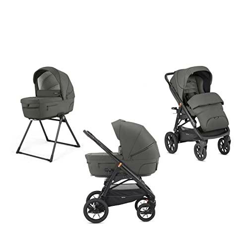Carritos con capazos marca Inglesina. Modelo SYST. DUO APTICA XT CHARCOAL GREY