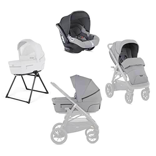 Carritos con capazos marca Inglesina. Modelo SYSTEM QUATTRO APTICA XT CAB HORIZON GREY