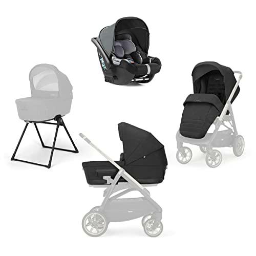 Carritos con capazos marca Inglesina. Modelo SYSTEM QUATTRO APTICA DARWIN MYSTIC BLACK
