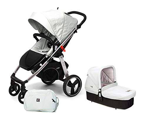 Casualplay Match 2 Loop - Silla de paseo con chasis de aluminio + CasualplayCot, color ice