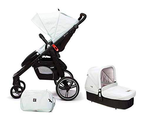 Casualplay Match 2 Loop - Silla de paseo con chasis negro + CasualplayCot, color ice