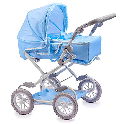 JC Toys- Carro Deluxe Plegable de 4 Ruedas, para muñecas de hasta 45 cm