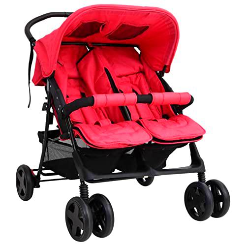 ZEYUAN Carrito para Gemelos, Cochecito Bebe, Coche Bebe