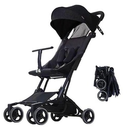 Silla de Paseo ligera,Reclinable,Carro Bebe desde 6 meses hasta 4 años (22 kg) BEBE2LUXE PIKO (negro)