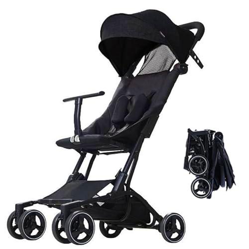 Silla de Paseo ligera,Reclinable,Carro Bebe desde 6 meses hasta 4 años (22 kg) BEBE2LUXE PIKO (negro)